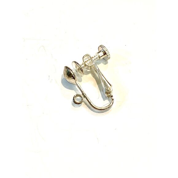 Silver Plated Screw Back Earrings #crafter #clip on earrings - Picture 3 of 5